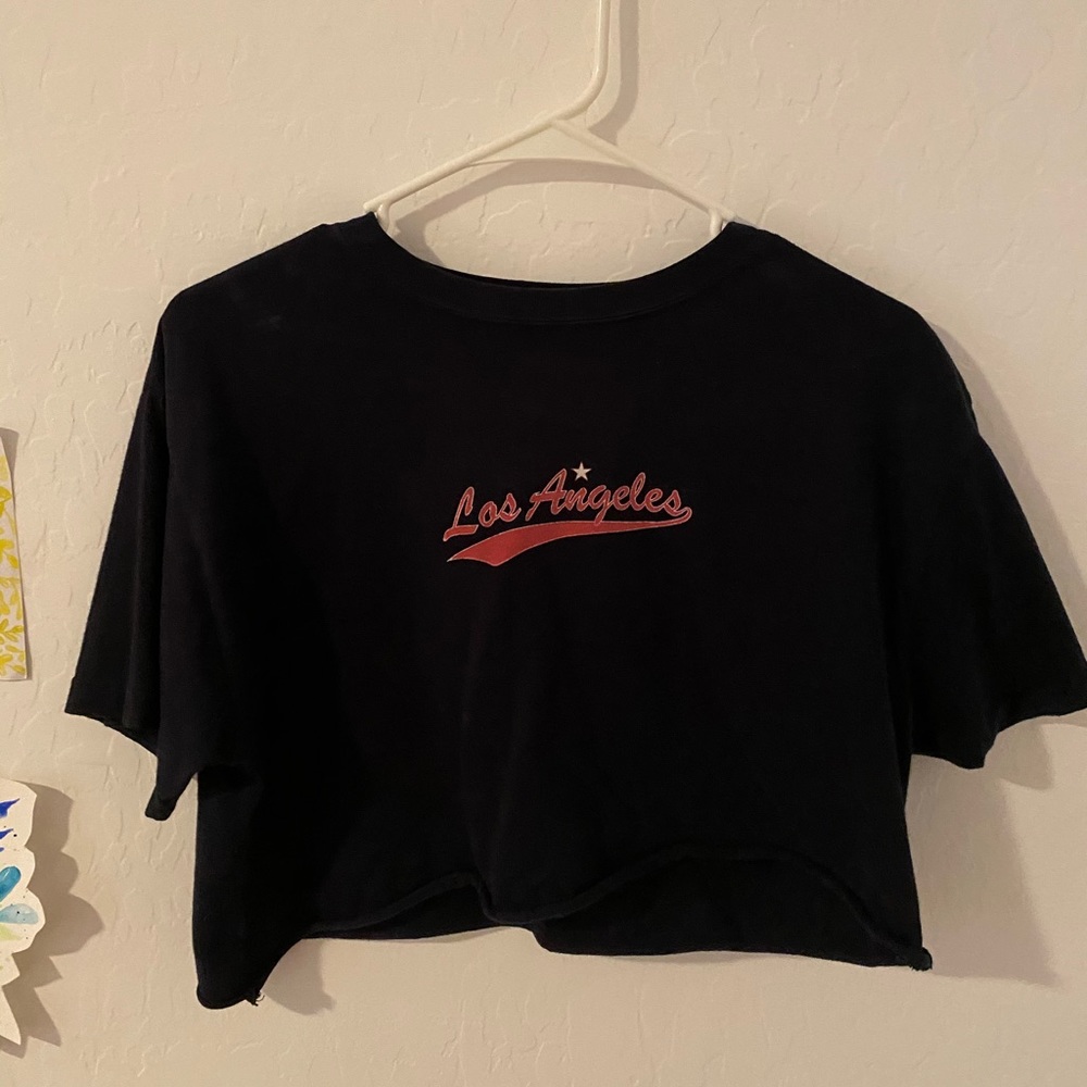 Brandy Melville “los angeles” cropped tshirt